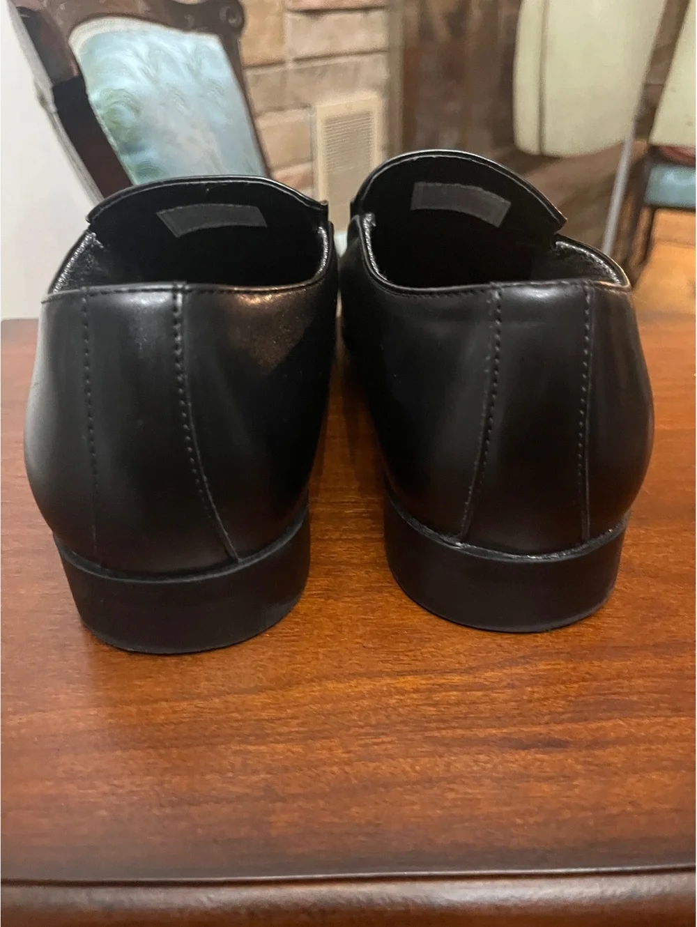 Perry Ellis Portfolio Rosen 2 Men's 10 Wide Black Slip On Dress Shoes Loafers